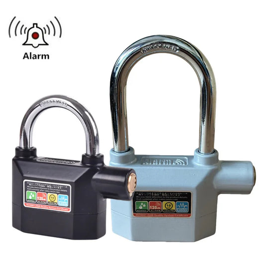 Anti-Theft Alarm Padlock with High-Decibel Siren – Waterproof